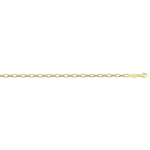 CORR CARTIE 4,00MM ELO RED  FOLHEADO A OURO 18K