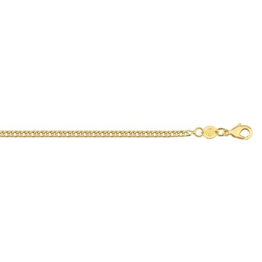 CORRENTE 1X1 GROUMET 2,5 MM FOLHEADO A OURO 18K