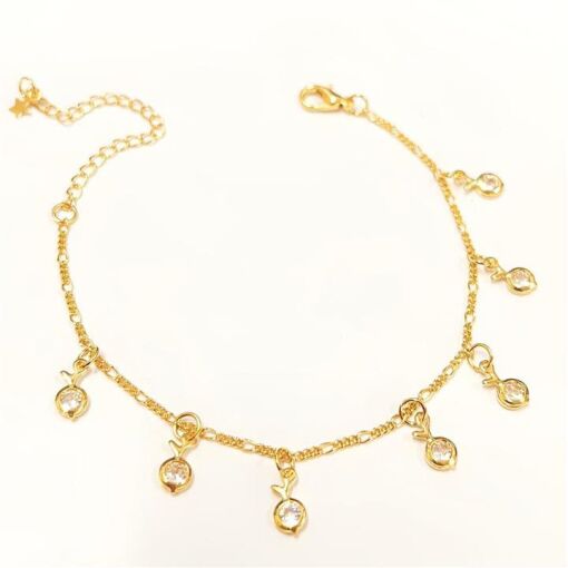 PUL PONTO DE LUZ PÊRA FOLHEADO A OURO 18K