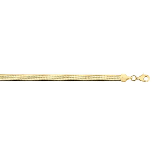 COR RAB RATO FLAT 4MM FOLHEADO A OURO 18K