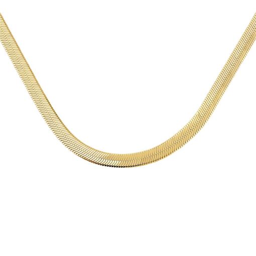 COR RAB RATO FLAT 4MM FOLHEADO A OURO 18K