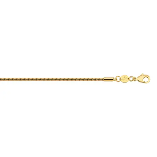 CORRENTE RABO DE RATO 2,0 MM FOLHEADO A OURO 18K