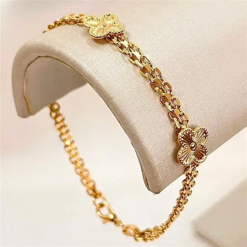 PUL M. ESPECIAL 3 TREVINHO  FOLHEADO A OURO 18K