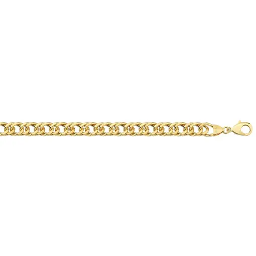 CORRENTE ELO DUPLO 10 MM FOLHEADO A OURO 18K