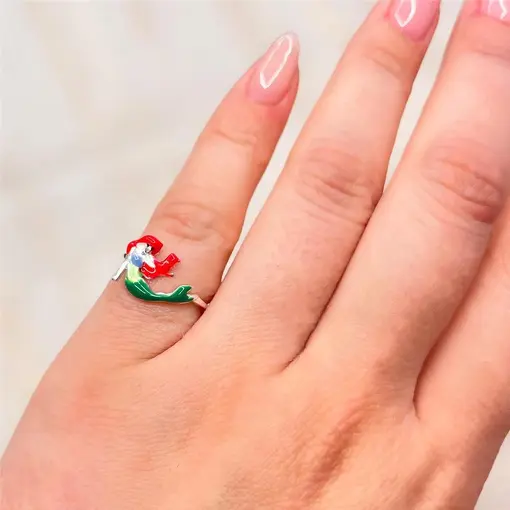 ANEL INF PEQUENA SEREIA RESINADO PRATA 925 PRATA 925