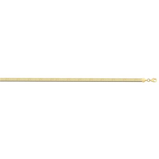 COR RAB RATO FLAT 4MM FOLHEADO A OURO 18K