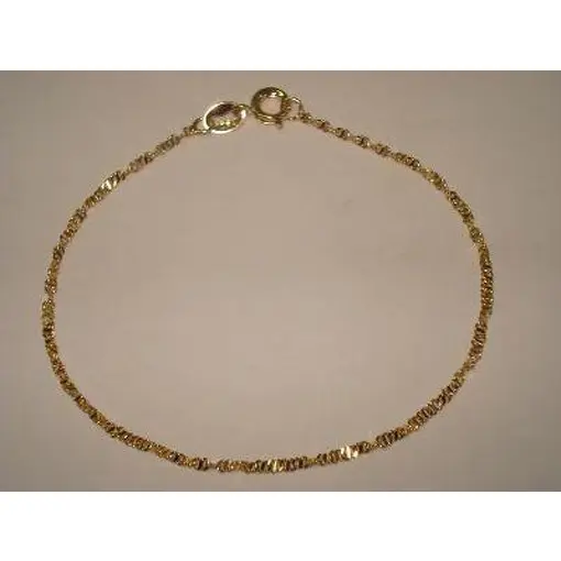 COR TORCIDA 1,2MM FOLHEADO A OURO 18K