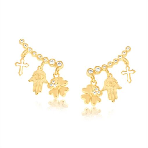 BRINCO FOLHEADO A OURO 18K