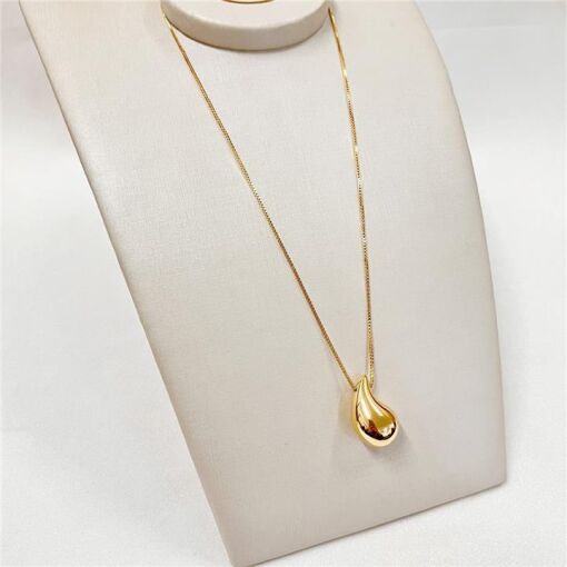 GARG C/ GOTA 2,5CM FOLHEADO A OURO 18K