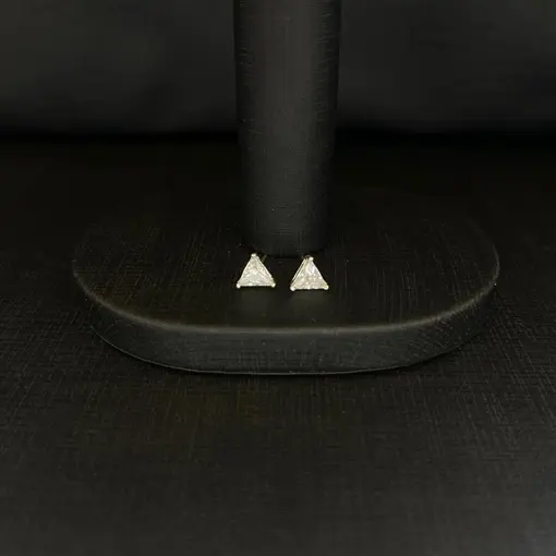 BRINCO PONTO DE LUZ TRIANGULO PRATA 925