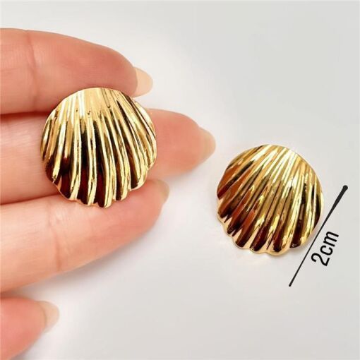 BR CONCHA  FOLHEADO A OURO 18K