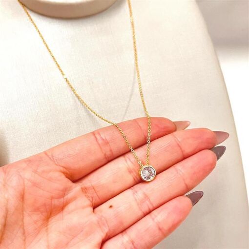 GARG  PONTO DE LUZ FOLHEADO A OURO 18K