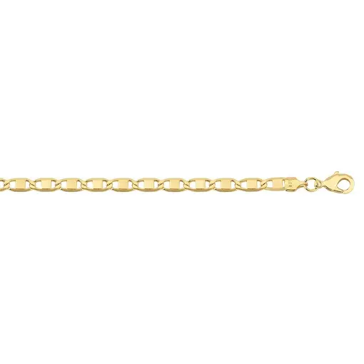 CORRENTE PIASTRINI 3,6MM FOLHEADO A OURO 18K