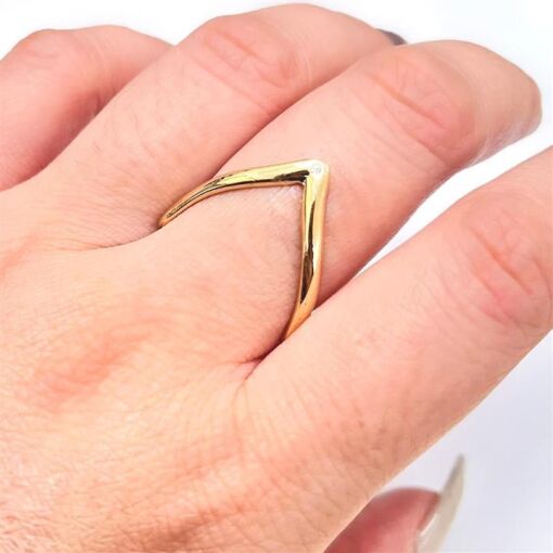 ANEL  C/ PONTO DE LUZ  FOLHEADO A OURO 18K