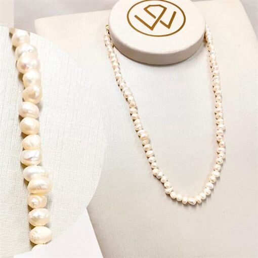 CHOKER PÉROLAS ESFERAS  FOLHEADO A OURO 18K