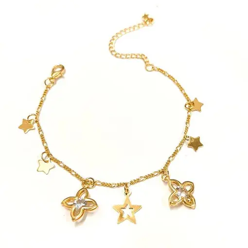 PUL ESTRELAS  FOLHEADO A OURO 18K