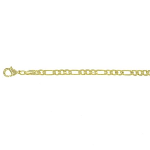 COR FIGARO 3,25MM FLAT RISCO DIAM MEIO FOLHEADO A OURO 18K