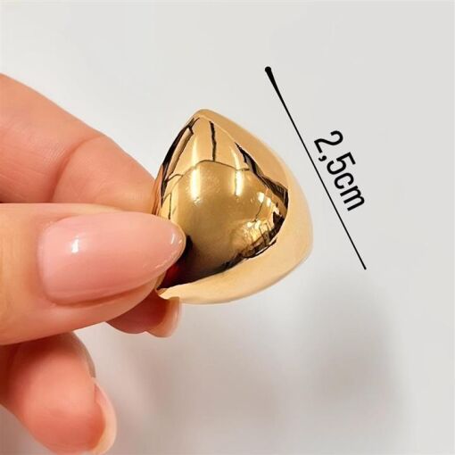 PING TRIANGULO FOLHEADO A OURO 18K