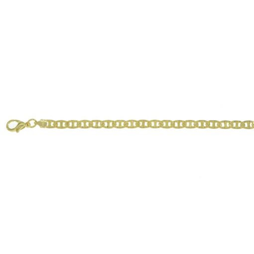 CORRENTE GUCCI 3,5MM RISCADINHA FOLHEADO A OURO 18K