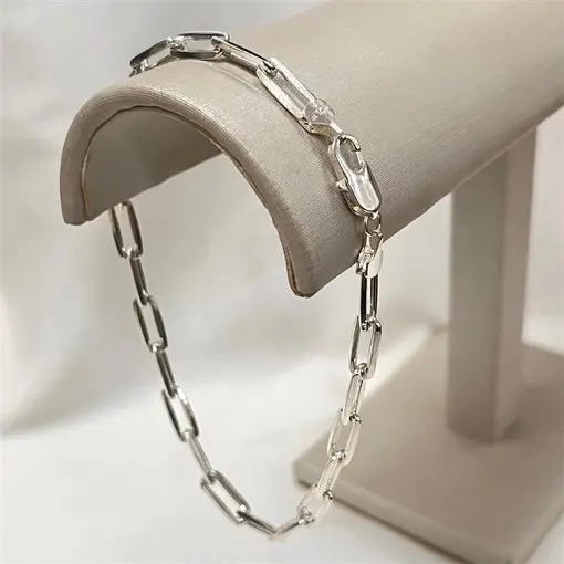 CORRENTE CARTIER 5,4MM FOLHEADO A PRATA