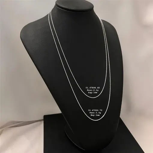 CORRENTE GRUMET ELOS PEQUENOS 1MM PRATA 925