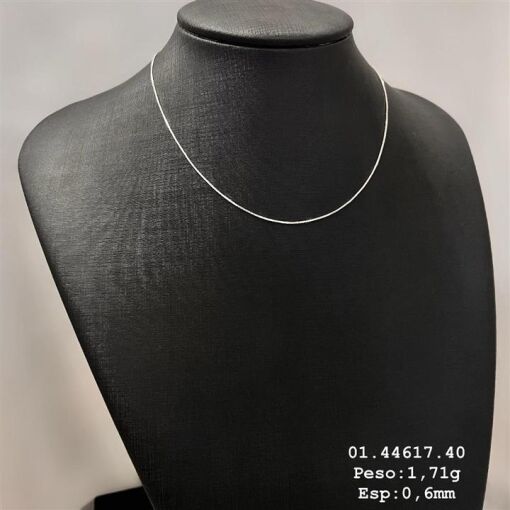 COR VENEZIANA DIAMANTADA  0,6MM  PRATA 925