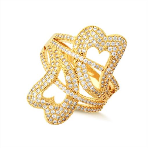 ANEL FOLHEADO A OURO 18K