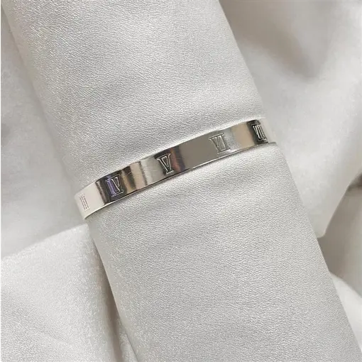 BRACELETE COM OS 10 MANDAMENTOS FOLHEADO A PRATA