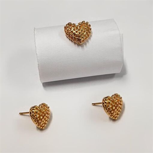 BR CORAÇÃO  FOLHEADO A OURO 18K