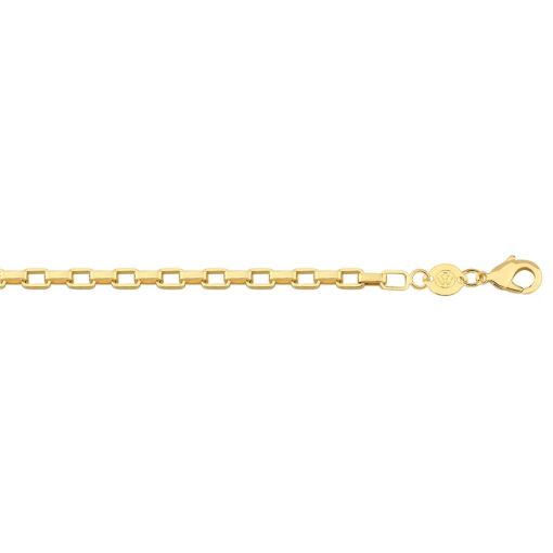 CORR CARTIE ELO 5.2MM  FOLHEADO A OURO 18K