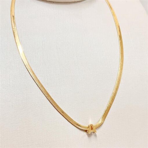 GARG COM LETRA FOLHEADO A OURO 18K