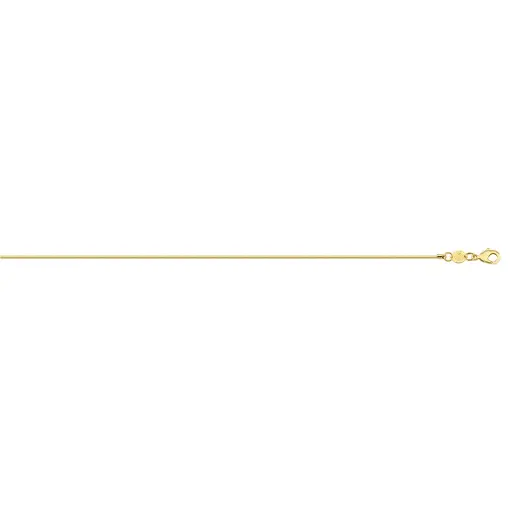COR RABO DE RATO QUADRADA 1,1MM FOLHEADO A OURO 18K