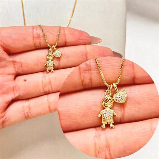 GARG MENINO C/ CRAVEJADO FOLHEADO A OURO 18K