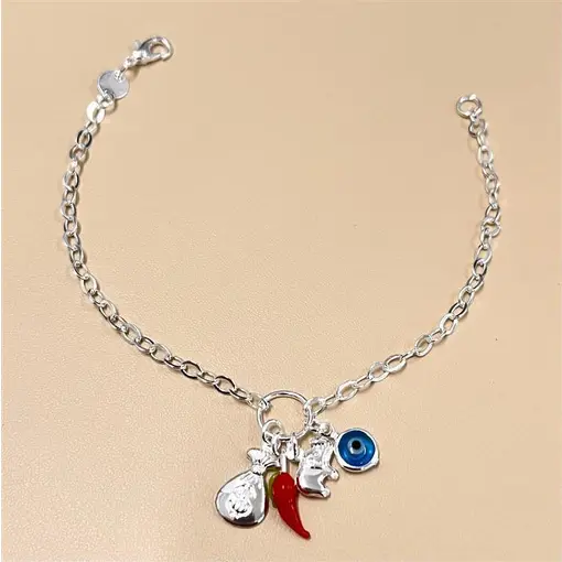 PULSEIRA  FOLHEADO A PRATA