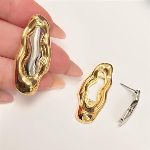 BR GOTA ORGANICA DUPLA FOLHEADO A OURO 18K