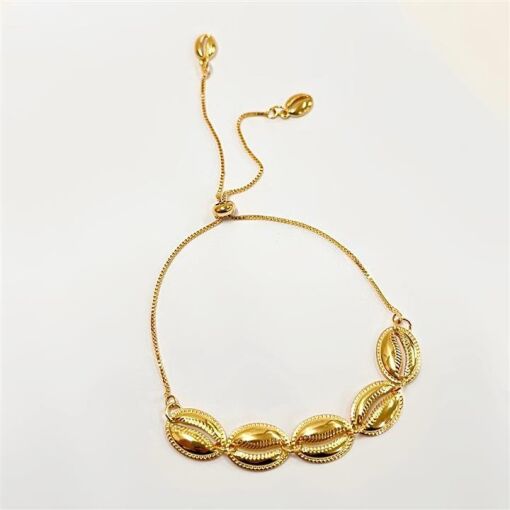 PUL REGULAVEL CONCHAS  FOLHEADO A OURO 18K