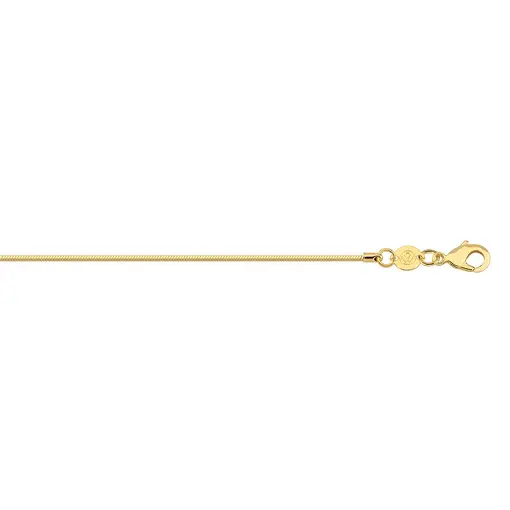 COR RABO DE RATO QUADRADA 1,1MM FOLHEADO A OURO 18K