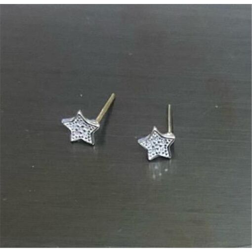 BR ESTRELINHA CRAVEJADA  FOLHEADO A OURO 18K