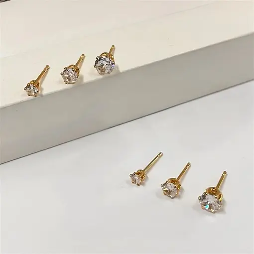 TRIO PONTO DE LUZ  FOLHEADO A OURO 18K
