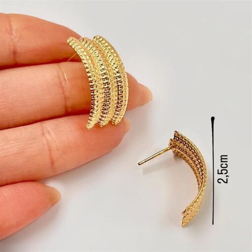 BR MEIA LUA  FOLHEADO A OURO 18K