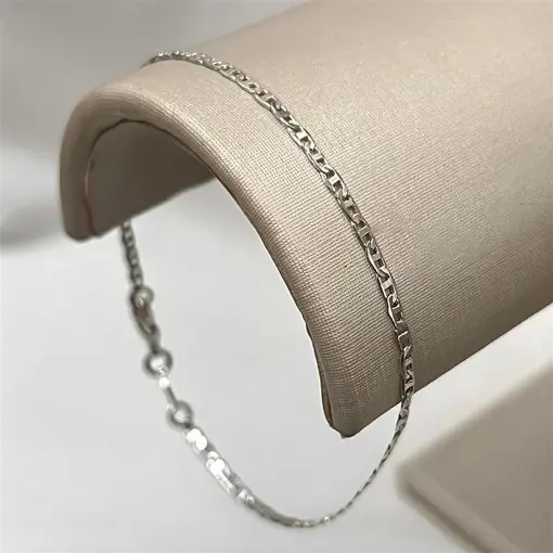 CORRENTE GUCCI 2,1MM FOLHEADO A PRATA