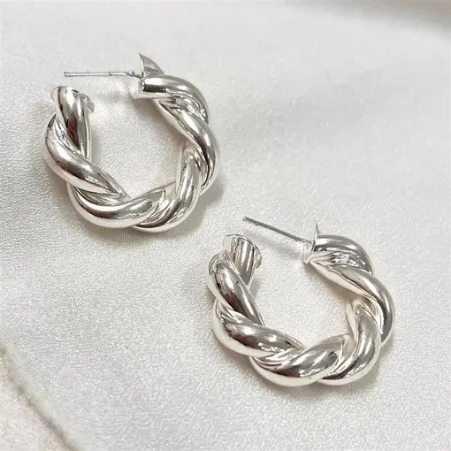 BR 3CM TORCIDA 8MM FOLHEADO A PRATA