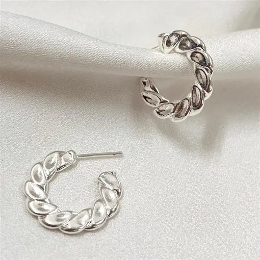 BR ARGOLA CHATA 2CM FOLHEADO A PRATA