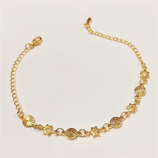 PUL ESTRELAS ZIRC C/ RED. FOLHEADO A OURO 18K