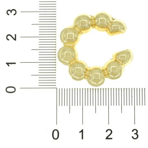 PIERCING BOLINHA 3CM FOLHEADO A PRATA