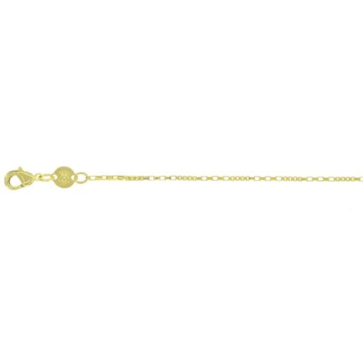 COR VENEZ 1,2MM C/ ELOS MAIOS COMPRIDOS FOLHEADO A OURO 18K