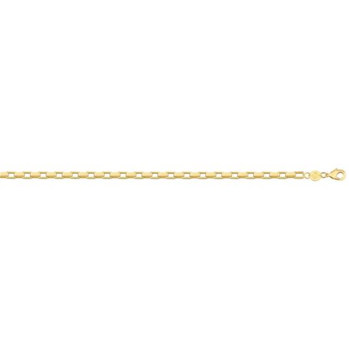 CORR CARTIE 3,6MM ELO LARGO FOLHEADO A OURO 18K