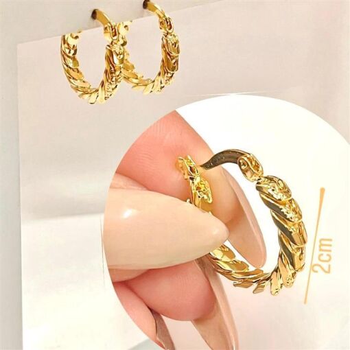 BR T.ARGOLA 2CM  FOLHEADO A OURO 18K