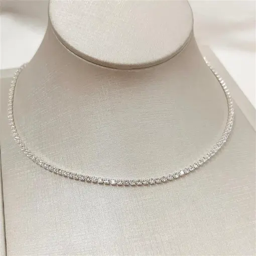 GARG MALHA ZIRC 2,5MM C/ EXT FOLHEADO A PRATA