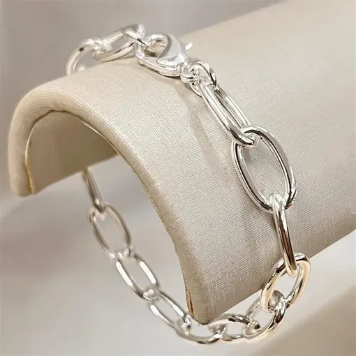 CORRENTE CARTIER ARREND 1,4CMX2MM ESP FOLHEADO A PRATA